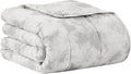 L'AGRATY Weighted Blanket - 48"x72" 20lbs Cooling Breathable Heavy Blanket with Glass Beads for Adult All-Season