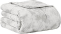 L'AGRATY Weighted Blanket - 60"x80" 20lbs Cooling Breathable Heavy Blanket Microfiber Material with Glass Beads for Adult All-Season Summer Fall Winter Soft Thick Comfort