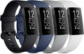 Vancle Bands for Fitbit Charge 4 Bands/Fitbit Charge 3 Bands Women Men[4 PACK], Classic Soft Replacement Sport Straps Wristbands for Fitbit Charge 4 / Charge 3 Fitness & Health Tracker
