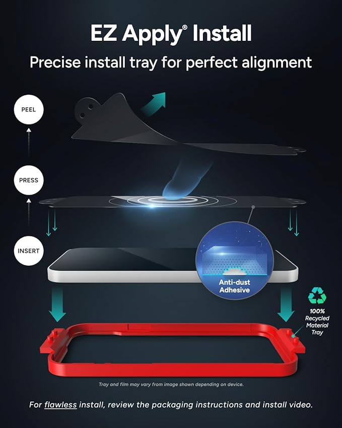 ZAGG Glass Elite Screen Protector for iPhone 16/15-5X Stronger, Reinforced Edges, Ultra-Strong Tempered Glass, Scratch Resistant, Anti-Smudge, Easy Installation, InvisibleShield, Eco-Friendly