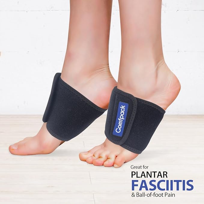 Cold Therapy Wrap with 2 Packs for Pain Relief, Reusable Gel Ice Packs for Foot Plantar, Wrist, Ankle, Great for Sprains, Muscle Pain, Bruises, Injuries