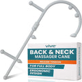 Vive Back and Neck Massager Cane - Trigger Point Massage Tools for Pain Relief and Muscle - Handheld Self Massage Hook Therapy for Neck, Shoulder - Deep Tissue Myofascial Release Aid for Women & Men
