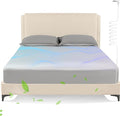 Grounding Sheets Twin XL Size,Earth Grounded Fitted Bed Sheet 10% Pure Silver Fiber + 90% Organic Cotton, Bed Grounding Kit with grounding Cord for Improved Sleep & Wellness(Gray, 80"x39.3"x15")