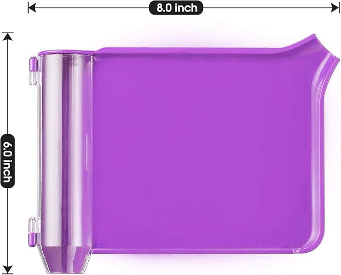 Medarchitect Right Hand Pill Counting Tray with Spatula (Purple - Wood Handle)