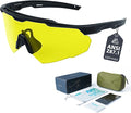 Shooting Glasses Anti Fog with High Definition Lenses, ANSI Z87.1 Certified Tactical Safety Glasses for Men Women