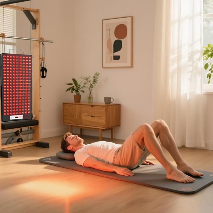 2025 Red Light Therapy Device, Red 660nm & Near Infrared 850nm, Full-Body Light Therapy Panels for Face with Pain, Skin, Recovery, Sleep, Performance