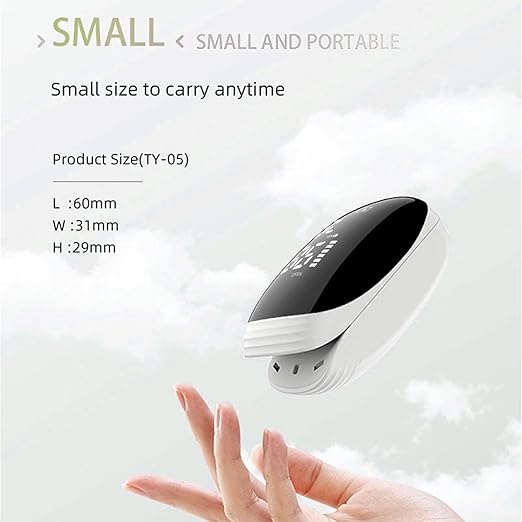 Oximeter, Blood Oxygen Meter, Fingertip Pulse Oximeter, Rechargeable Pulse Oximeter, Accurate Rapid Blood Oximeter SpO2 Reading Outdoor Sports Wide Use（White）