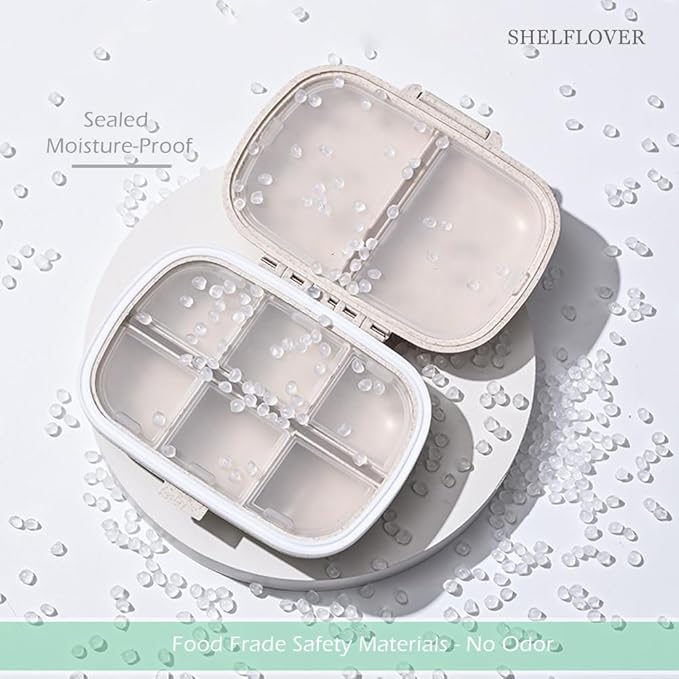 2 Pieces Small Plastic Box, Purple & Light Blue Mini Storage Box, Isolated Space Containers with Lids, for Collecting Tiny Jewelry Pill Organizers etc.