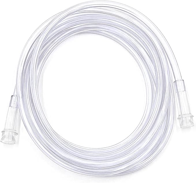 ResOne 14Ft Clear Oxygen Supply Tubing, Crush Resistant, Standard Connectors