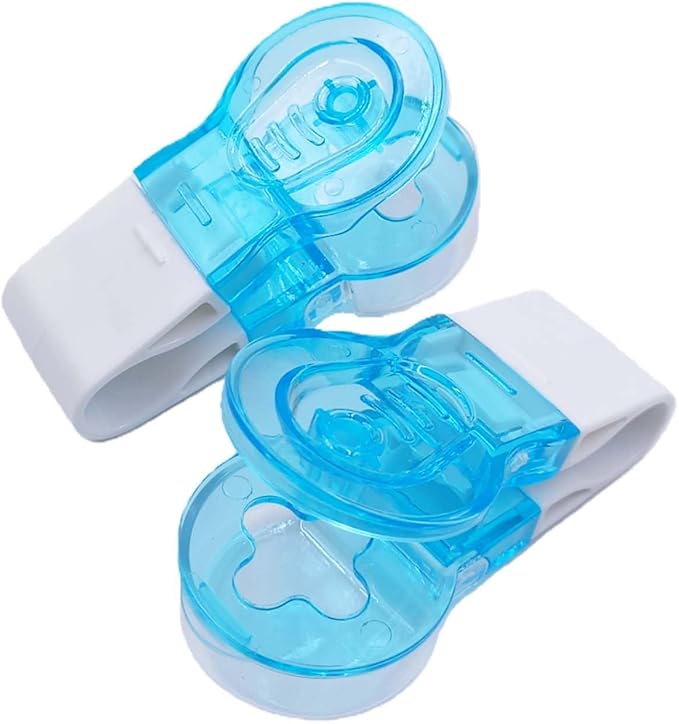 2 Pcs Blue Pill Popper Extractor Tool, Blister Pack Opener, Portable Tablet Dispenser with Storage Case, Easy Push Medicine Remover Aid for Travel, Elderly & Arthritis (Blue)