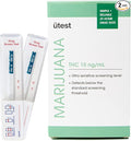 Instant THC Home Drug Test | 15 ng/mL Single Panel Cannabis Detection Tests | Highly Sensitive Marijuana Urine Test Kit | Testing Strip (2 Pack)