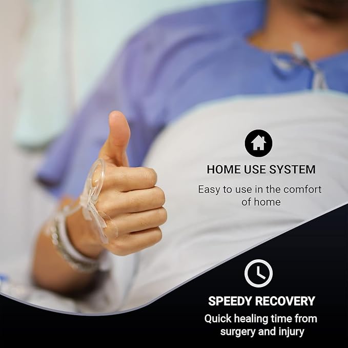 Versatile Joint Wrap for use with Cryotherapy Unit - Simplifies Attaching Pad to Joints - for Post Surgery and Injury Recovery - 2 Strap Hook/Loop Accommodates Universal Pad (Sold Seperately)