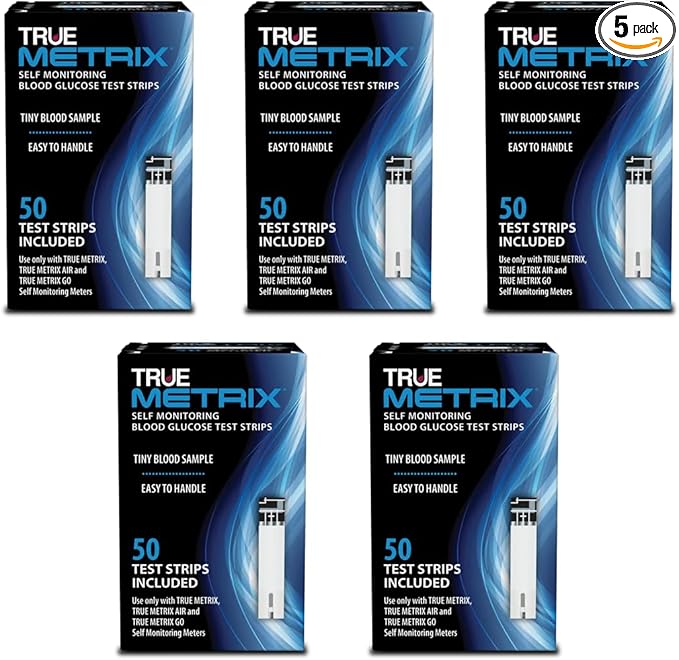 TRUE METRIX® Test Strips 5 x 50ct (250 Test Strips)