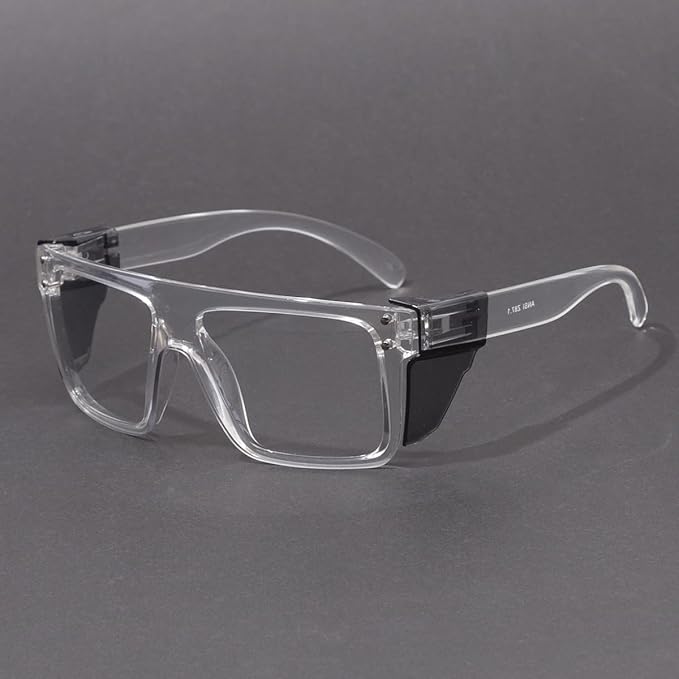 Photochromic Anti Bluelight UV400 Auto-Darkening Clear to Smoke Lens Transitional ANSI Z87.1 Safety SunglassesGlasses