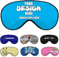 Personalized Eye Mask for Sleep, Custom Eye Masks for Adult Children Soft Breathable Lightweight, Design Your Own Sleep Masks Effectively Blocking Light,#SkyBlue