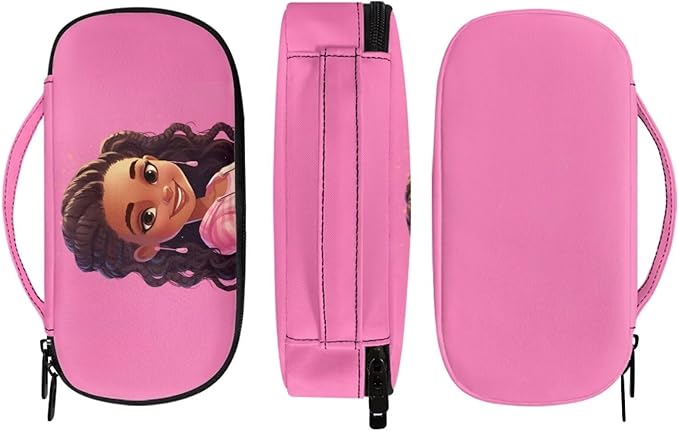 African Girl Diabetic Supplies Bag for Glucose Meter, Medication, Insulin Pens and Other Diabetes Care Supplies, Diabetes Travel Organizer Case with Detachable Pouches