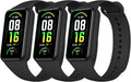 Amzpas TPU Bands for Amazfit Band 7 Fitness & Health Tracker, 3 Pack Soft Breathable Wristband, Adjustable Replacement Sportt Strap for Women Men