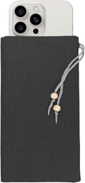 EMF Cell Phone Sleeve fo Phone Pouch, High-Shield EMF Blocking Pouch, 100% Silver Fibers forDigital Security, Signal Blocking, Anti-EMP Radiation Bag for Privacy Protection. (Black)