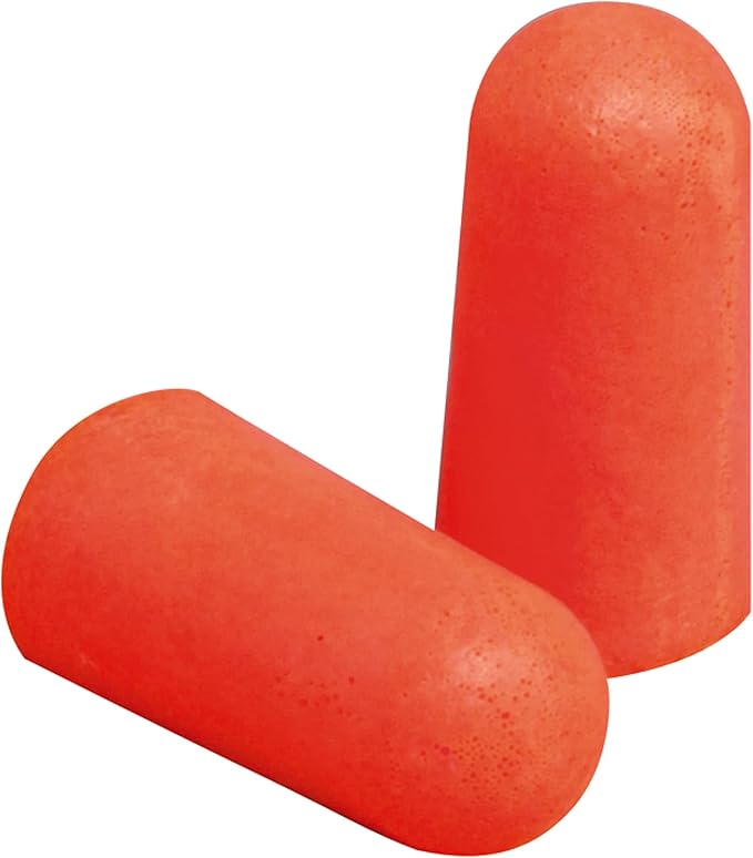 3M Disposable Earplugs, 7 Pairs (14 Total Plugs), Noise Reduction Rating (NRR) 32 dB, Easy To Insert & Remove, Expandable & Contoured For Comfortable Fit, Orange Ear Plugs (92077H7-DC)