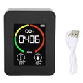 3 in 1 Indoor Air Quality Monitor for CO2 Temperature & Humidity Detector Display Digital Air Analyzer with Real Time Display for Home Office Use