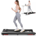 THERUN Walking Pad Under Desk, Portable Mini Treadmill for Home/Office, 2.5HP Jogging Machine with 300 lbs Weight Capacity, Remote Control, LED Display
