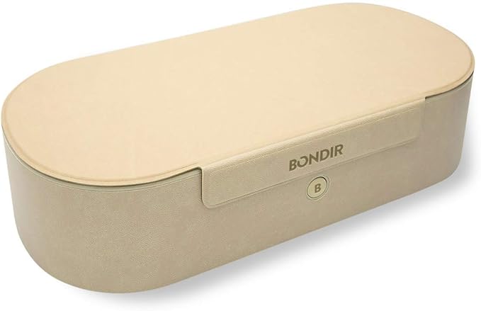 Beyond UV+O3 Sanitizer Box and Universal Charger UV and Ozone Disinfector for Phone, Mask, Makeup Brush, Nail Tool (Almond Oil)