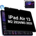 IPROKKO Magnetic Privacy Screen Protector Compatible With iPad Air 13 Inch M4 M3 M2 (2026 2025 2024, 8th 7th 6th), Removable Anti Blue Light Glare Spy Private Filter Black Security Screen Cover for School Office Cafe