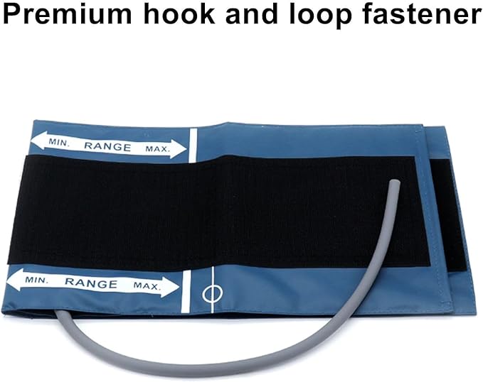 Universal NIBP PU Cuff for Large Adult 33-47cm, Single Tube Reusable Replacement Blood Pressure Cuff, No Connector