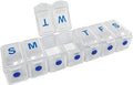 Weekly Pill Organizer - Large 7 Day Pill Case, Daily Vitamin & Supplement Organizer for Medicine, Fish Oil & Tablets, 1 Pc