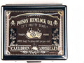 Poison Hemlock Oil 7 Days Chromed Shiny Silver Pill Organizer with Mirror Inside Has 8 Separate Compartments Rectangle 7 Days Pill Box Pill Case
