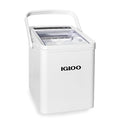 Igloo Automatic Self-Cleaning Portable Electric Countertop Ice Maker Machine With Handle, 26 Pounds in 24 Hours, 9 Ice Cubes Ready in 7 minutes, With Ice Scoop and Basket, White
