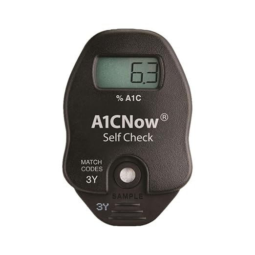 A1CNow SelfCheck, A1C Home Test, Includes Analyzer and 4 Tests, Displays Results in 5 Minutes, For Monitoring Glycemic Control in People with Diabetes, Fingerstick Sample