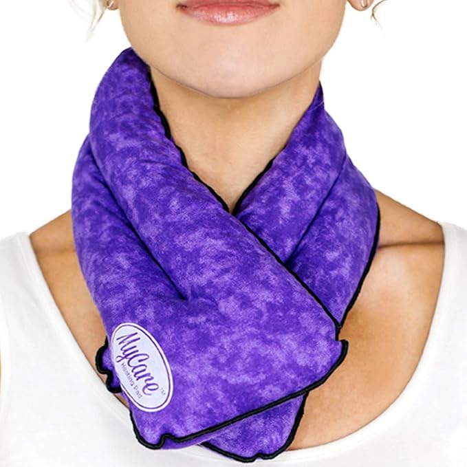 Microwavable Neck Heating Pad for Pain Relief – MyCare Neck Warmer Heat Wrap for Sore Muscles, Arthritis, and Cramps – Therapeutic, Natural Relief