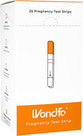 Wondfo Pregnancy Test Strips - HCG Detection 25 MIU/ml, Home Test of Reliable Result - 25 Count