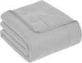 CuteKing Weighted Blanket for Adults: Weighted Blanket with Premium Glass Beads - Breathable Heavy Blanket for Comfort Sleep - Thick Blanket for Adult All Season (20lbs, 80"x87", Light Grey)