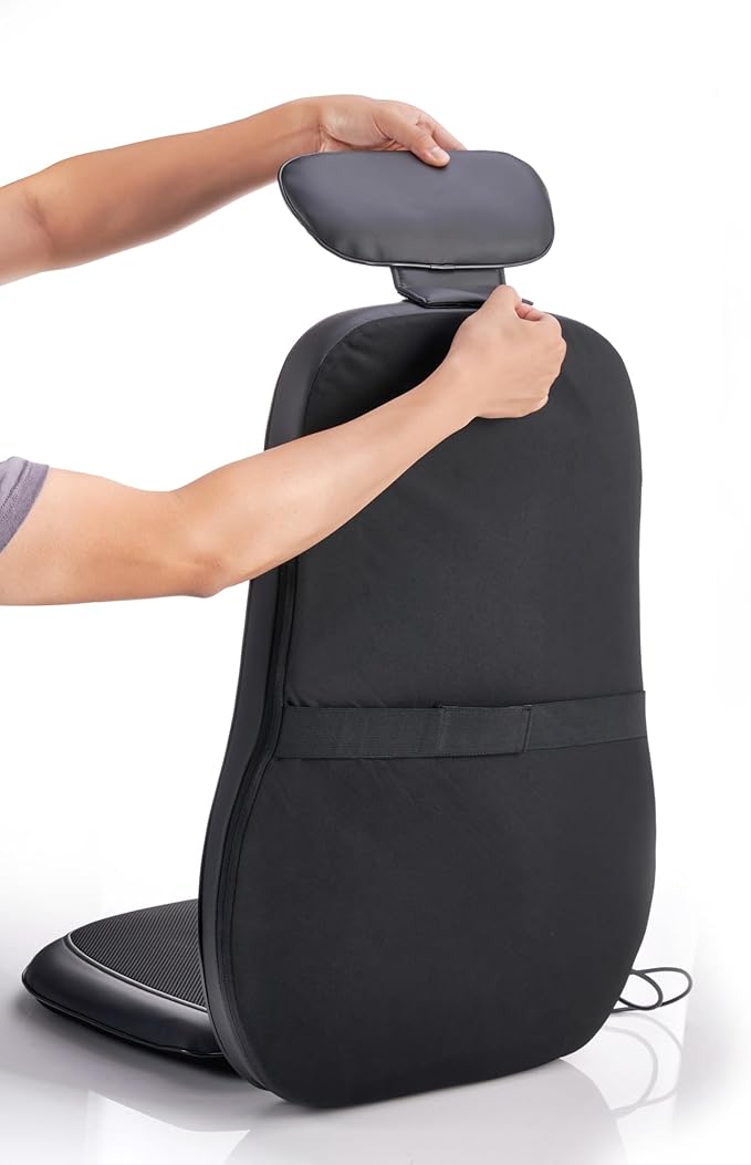 Back Massager with Heat, Shiatsu Massage Chair Pad for Back Pain, Rolling Kneading Massage Seat Cushion, Gifts for Women/Men, Stress Relax at Car Home Office