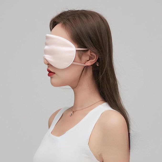 Silk Eye Mask with Hot/Cold Therapy for Eye Care and Sleep
