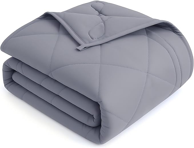 OMYSTYLE Weighted Blanket for Adults (25lbs, 60''x80'') - Queen Size Heavy Throw Blanket, Breathable and Cooling Microfiber Material with Premium Glass Bead for All Season Use, Machine Washable, Grey