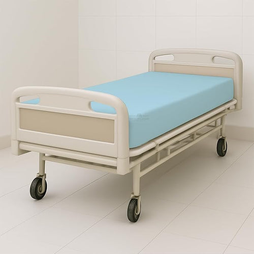 1 Pack Fitted Hospital Bed Sheets - Soft Microfiber Hospital Fitted Sheet - Hospital Bed Fitted Sheets (Light Blue, 36" x 84" x 12")