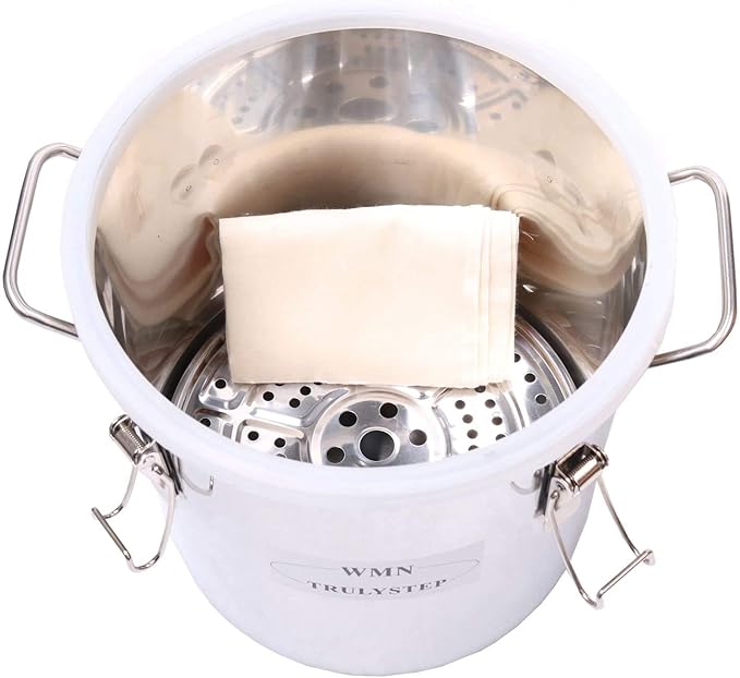 2 Pots Stainless Steel Still 3Gal/12Liters Water Alcohol Distiller Home Brew Kit Wine Making Supplies for DIY Brandy Whisky Vodka Distilled Water, Silver