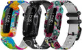 FitTurn Cute Pattern bands Compatible with Fitbit Ace 3 Activity Tracker, Replacement Adjustable Silicone Sport Strap Wristbands Accessories for Ace 3 Tracker