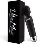Rechargeable Personal Massager - Powerful Multi Speed Vibration - Whisper Quiet - Waterproof - for Muscle Tension Relief in Neck, Back, Shoulders, Legs and Feet - Black