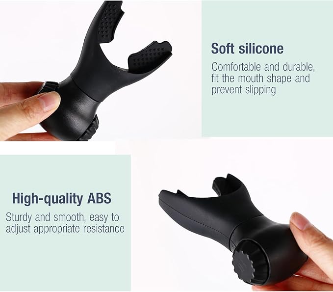 Portable Breathing Trainer with Adjustable Resistance Settings Muscle Trainer Exercise Device Resistance Trainer to Improve Breathing Capacity Enhance Muscle Training Strength