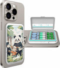 Pill Organizer Discreet for Phone - Portable Small Compact Pill Box with Bracket Cute Pill Organizer Easy Open Waterproof Pill Case for Travel Outdoor Camping(B)