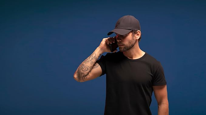 Lambs HAVN EMF-Proof Cap - Wavestopper™ Silver Tech - Blocks 99% of EMF from WiFi, 5G, Phones, Bluetooth - Faraday Hat, Soft, Breathable, Adjustable - Black, Unisex Design for All-Day Comfort.
