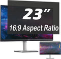23 Inch Privacy Screen for Computer Monitor, 16:9 Anti-Spy Filter for Laptop & PC Display, Blue Light Blocking Anti-Glare Reversible Protector Film, Easy Slide-Mount Installation (23 Inch Widescreen(16:09))