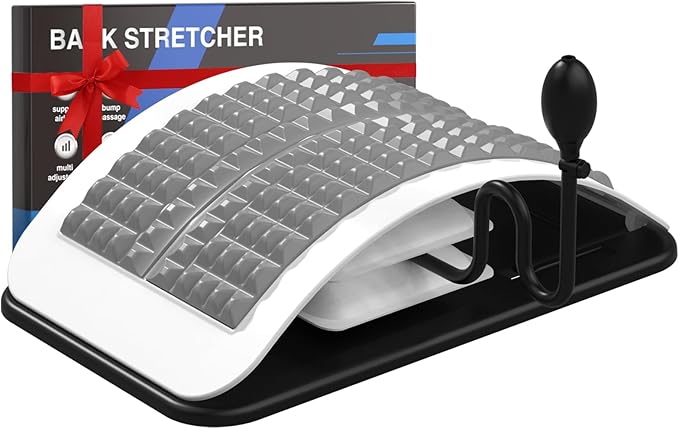 Back Stretcher for Lower Back Pain Relief,Adjustable Inversion Lumbar Traction Device,Lumbar Support Board for Spinal Decompression and Scoliosis,Back Support Sciatica Pain Relief