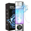 Hydrogen Water Bottle Generator - SPE/PEM Tech Hydrogen Water Machine - 6000 PPB Portable hydrohealth Water Bottle for Kidney Health Hydrogen Bottle with OLED Display (R Touch/Sliver/Coated)