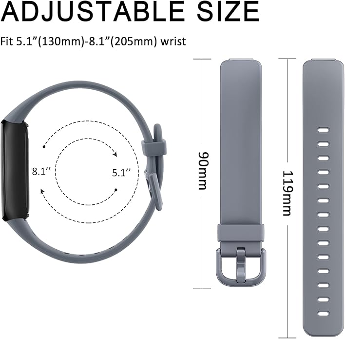 AK Band Compatible with Fitbit Inspire 3 Bands for Women Men, Adjustable Replacement Sport Wristbands Straps for Fitbit Inspire 3 Fitness Tracker