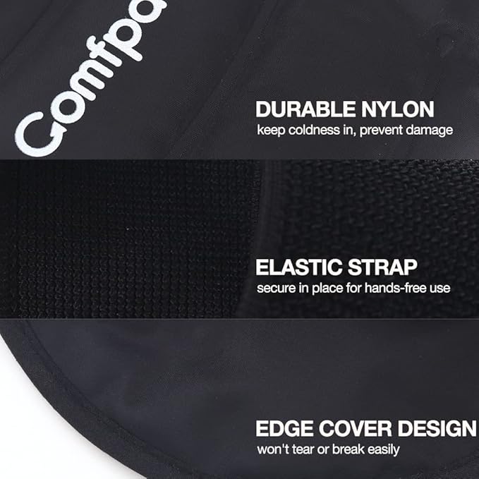 Ankle Ice Pack Wrap Heel Ice Pack for Pain Relief, Hot Cold Therapy Cold Pack for Plantar Fasciitis, Achilles Tendonitis, Ankle Sprain, Foot Pain, 2Packs